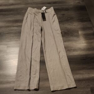 Truth By Republic Black and White Striped Pants